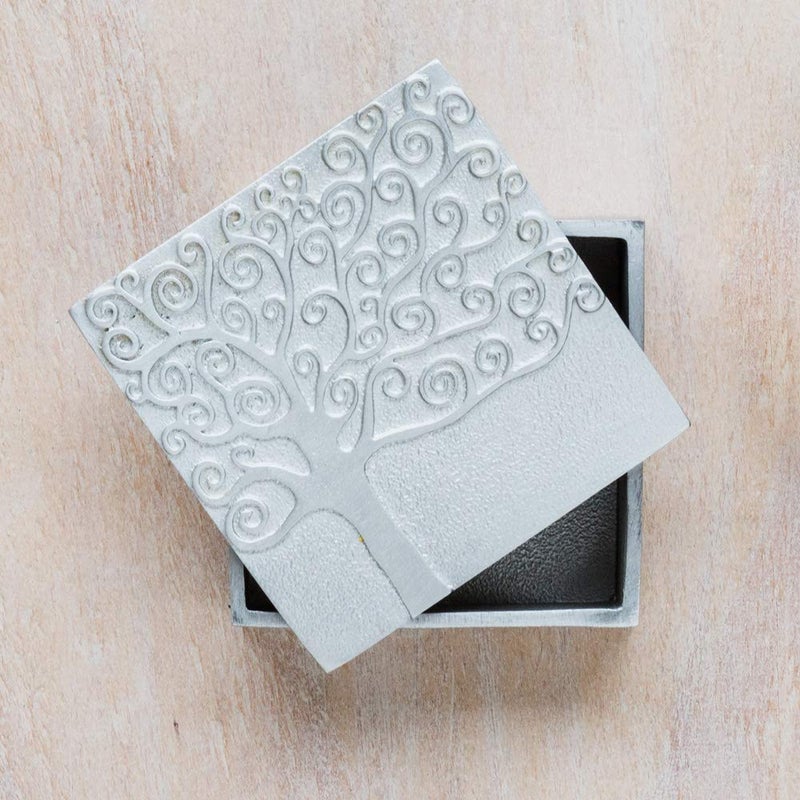 DANFORTH â€“ Vilmain Friendship Keepsake Box â€“ Handcrafted Pewter Tree of Life Jewelry Box For Women â€“ 2 Â¼â€ â€“ Made In USA - Image 2